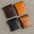 Personalized Vegtanned Leather Slim Minimalist Card Holder – Handmade in USA