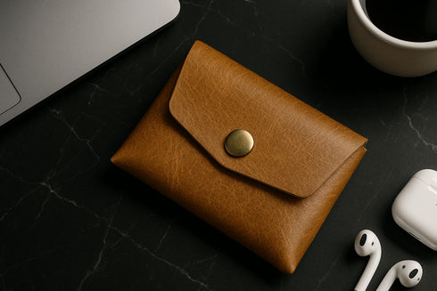 Leather Card Holder Without Sewing or Glue | Slim Wallet