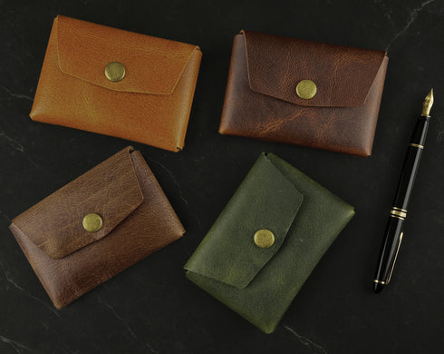 Leather Card Holder Without Sewing or Glue | Slim Wallet