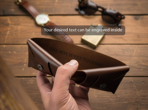 Personalized Origami Leather Wallet: Handmade Minimalist Card Holder