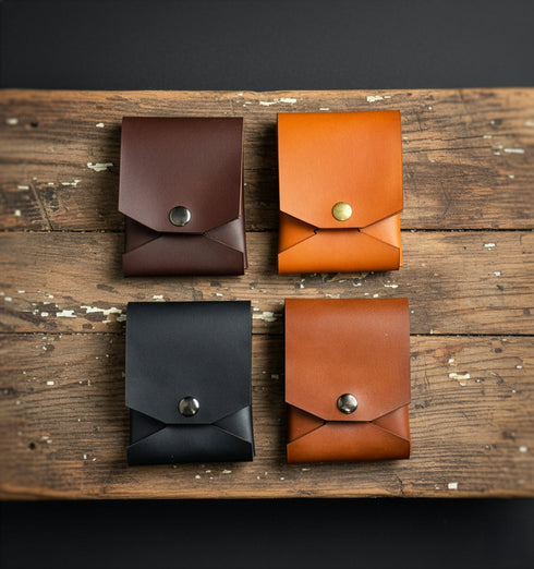 STITCHLESS Handmade Italian Leather ORIGAMI Wallet | Magnetic Closure