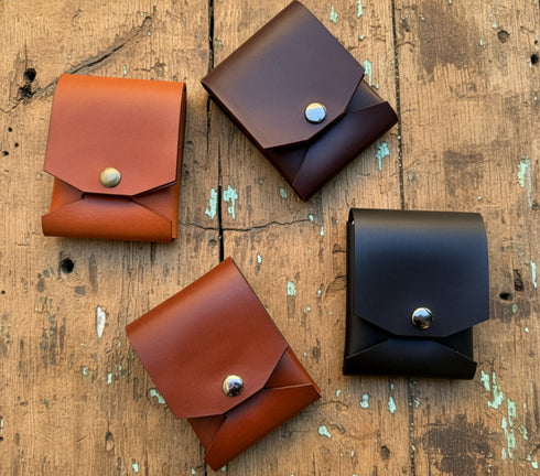 STITCHLESS Handmade Italian Leather ORIGAMI Wallet | Magnetic Closure