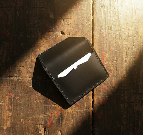 Italian Veg-Tanned Calf Leather Horizontal Bifold Wallet