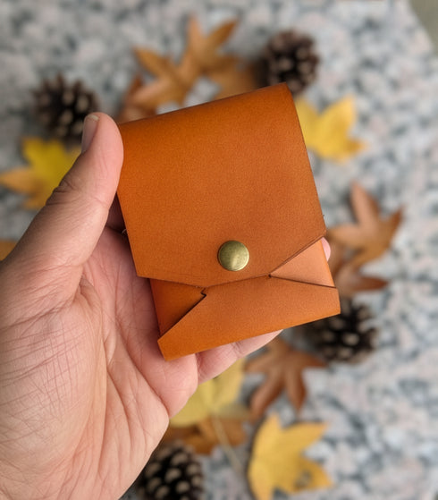 STITCHLESS Handmade Italian Leather ORIGAMI Wallet | Magnetic Closure
